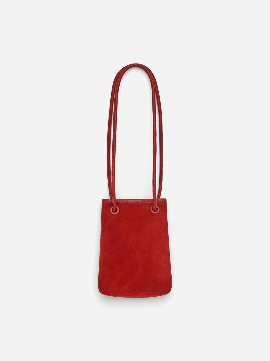 ARKET Split Suede Mini Bag -Red, ONESIZE
