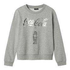 LMTD Sweatshirt - NlfSusi CocaCola - Gråmeleret - LMTD - 15 år (170) - Sweatshirt