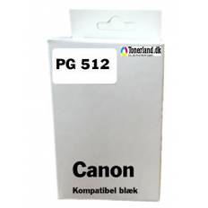 Canon 512 Sort Blækpatron PG-512 Uoriginal