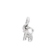 OLE LYNGGAARD COPENHAGEN Elephant vedhæng i sølv med diamant, medium (A1383-301)