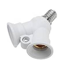 MASUNN AC100-230V 1 E14 A Två E14 Glödlampa Adapter Splitter Socket Converter för Halgon-ljus