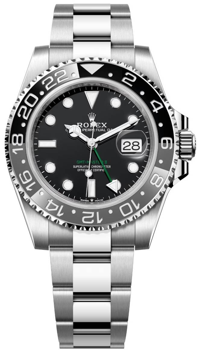 Rolex 126710GRNR-0004 GMT-Master II Svart/Stål Ø40 mm
