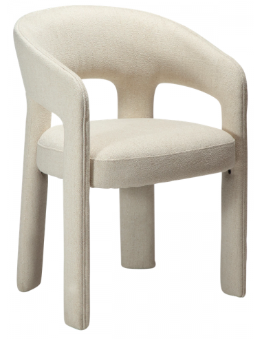 SPLENDOR Spisebordsstol i bouclé polyester H79 cm - Beige