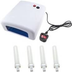 36w 110v led lampa nagellack torkare uv led gel nagellack härdningslampa manikyr nagelkonst timer nagel salong torktumlare - 220v uk-kontakt
