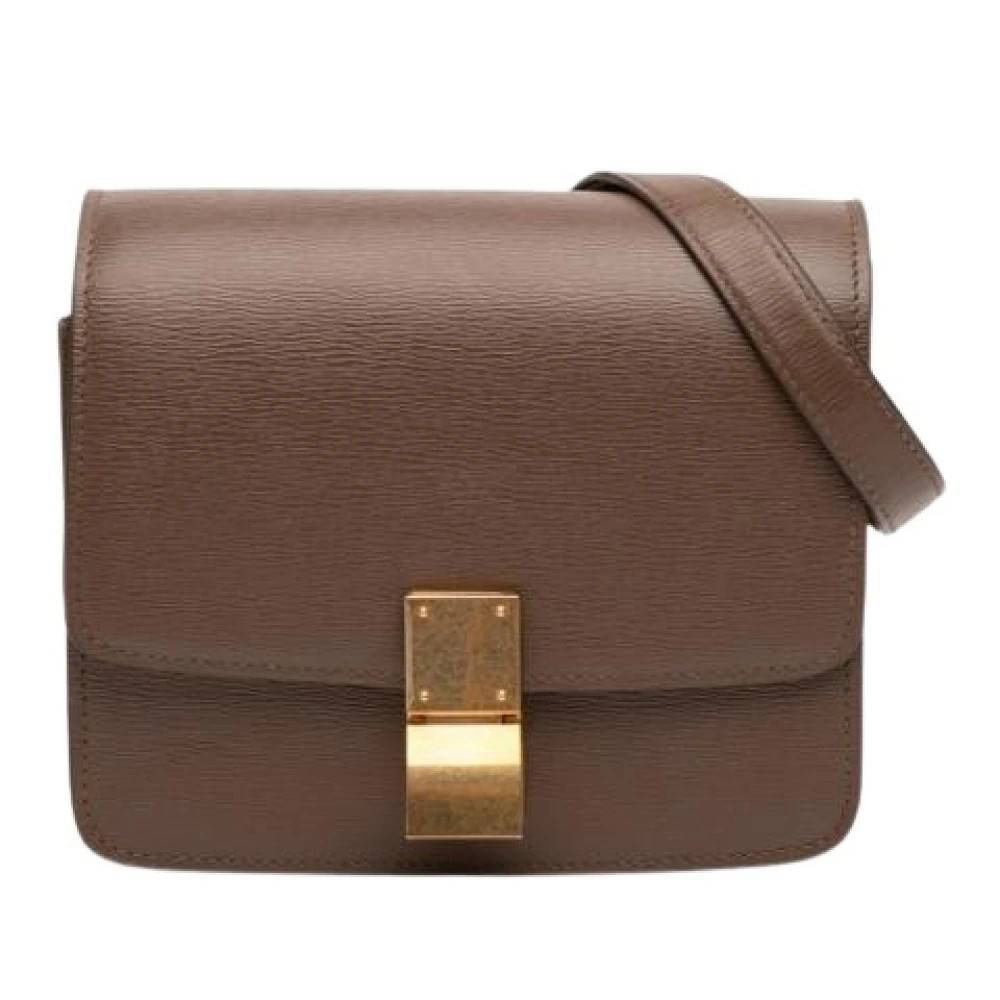Celine Vintage Pre-owned Classic Box Crossbody Bag - Vintage - Dame - Brun - ONE SIZE - Læder