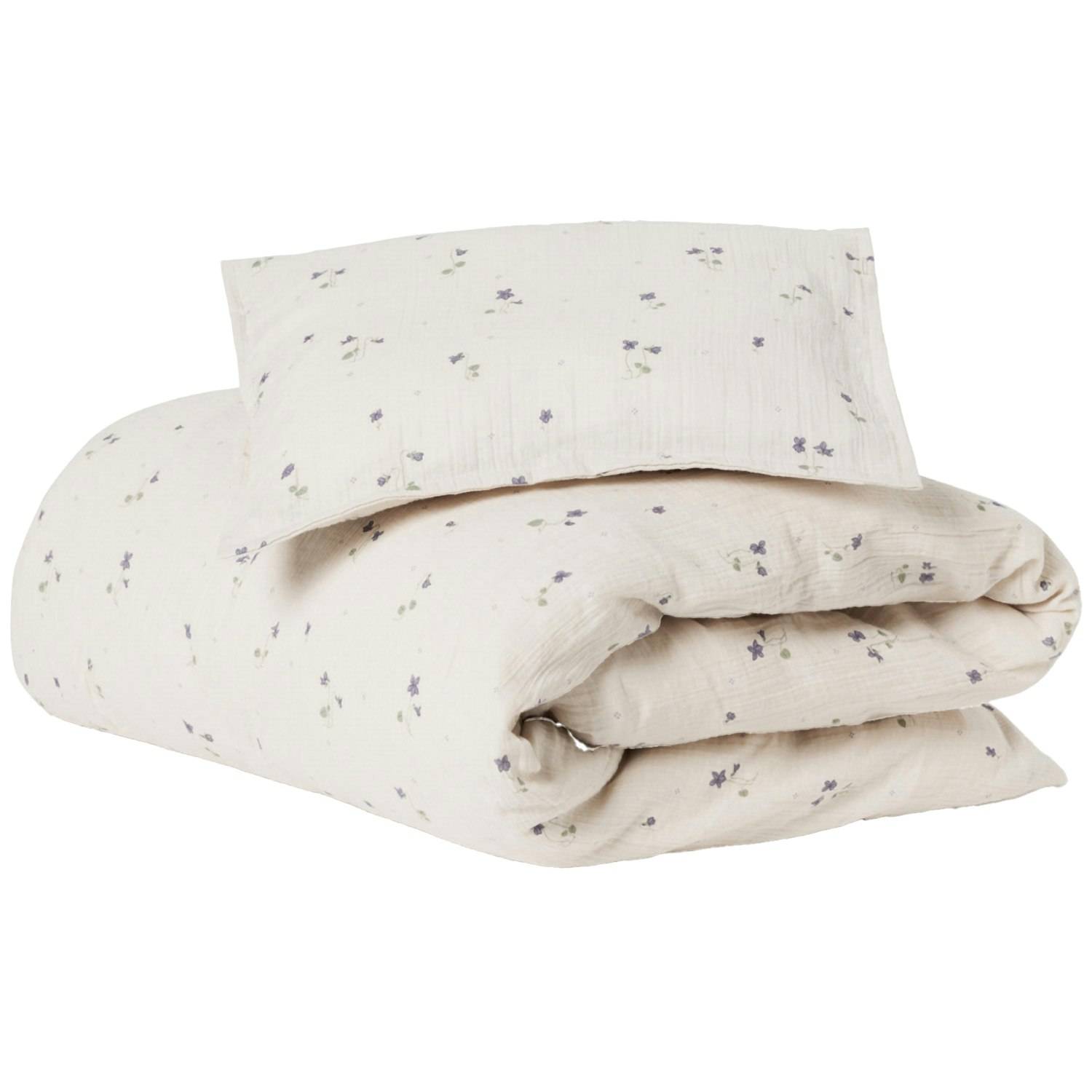 Garbo & Friends - Viola Bäddset Junior 100x130 + 35x55 Cm - Blå