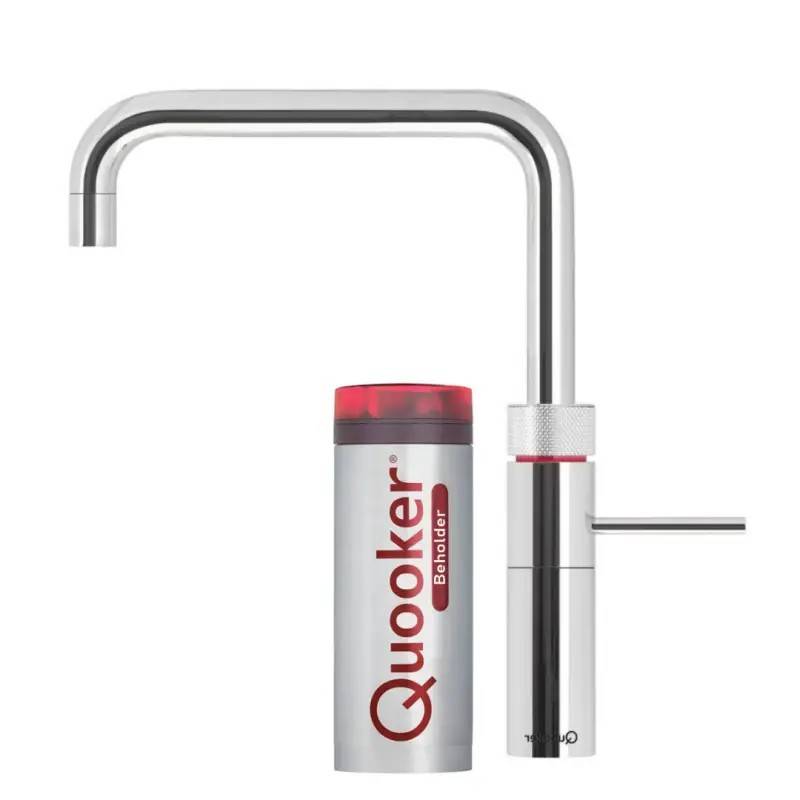 inkl. montering, Quooker Fusion Square krom, inkl. Pro3 beholder