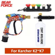 TEMU Pressure Washer Water Gun For Car Cleaning M22 Inlet Connector Nozzles Converter For Karcher K3 K4 K5 K6 K7 Pressure Washer