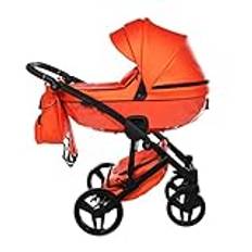 Ny! Original Junama Diamond S-Class v2 Modular Systems Kombinerad barnvagn 4in1 Exclusive Prams (04 orange)