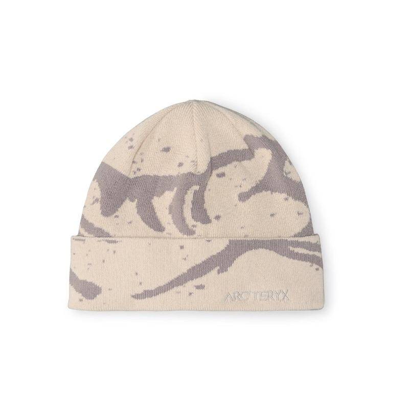 Arcteryx Archaeopteryx Letter Logo Recycled polyester fiber polyurethane wool hat Unisex couple style Goose egg white X000009253-Arctic silk/WS vit