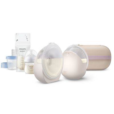 Philips Electric Breast Pump Giftset - Håndfri og bærbar Natural Care-enhed - SCD596/21