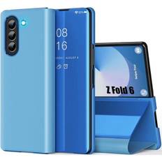 Cover - Samsung - Galaxy Z Fold 6 - Stødabsorberende - Spejleffekt - Fuld Beskyttelse