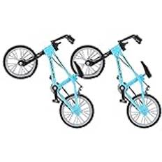 ifundom 2st Miniatyrcykelset i Dekorativa Cyklar För Dockhus Tåliga Och Stiliga Tillbehör För Småhusdekoration Och Fotoprop