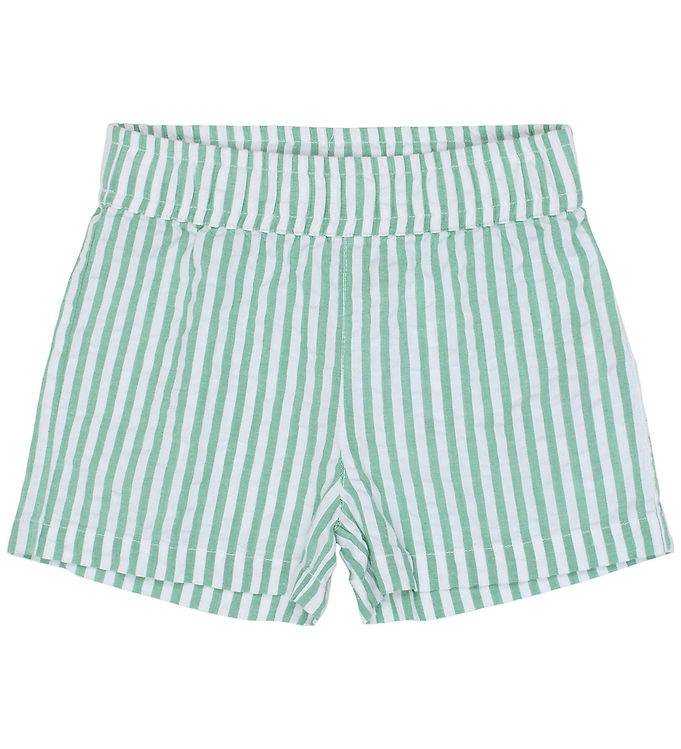 The New Siblings Shorts - TnstTate - Creme De Menthe Striped - The New - 5 år (110) - Shorts