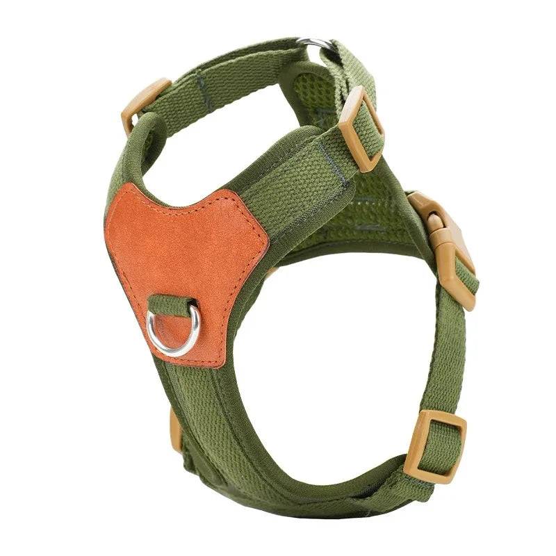 Multi-Pet Harness and Leash Set for Dogs and Cats - Green / S (S)