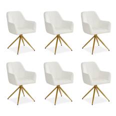 Chaise de salle à manger lot 6 chaises blanc