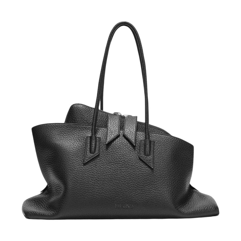 The Attico La Passeggiata Medium Top Handle Bag - Tasker - Dame - Sort - ONE SIZE - Læder