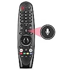 Esenlong universell magisk fjärrkontroll för LG Smart TV, ersättning för LG Magic fjärrkontroll med röstfunktion, passar för AKB7585501 MR20GA MR21GA MR21GC MR19BA MR18BA MR650A MR650B MR650G MR650G