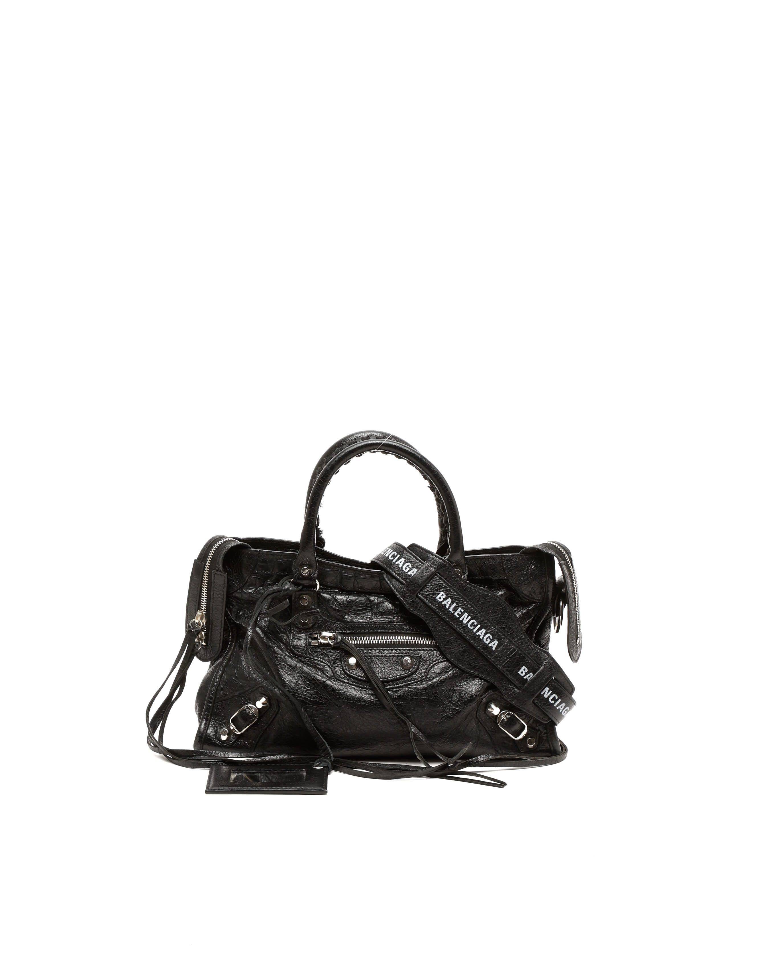 Balenciaga Motocross Classic Small City Bag - Black - One Size
