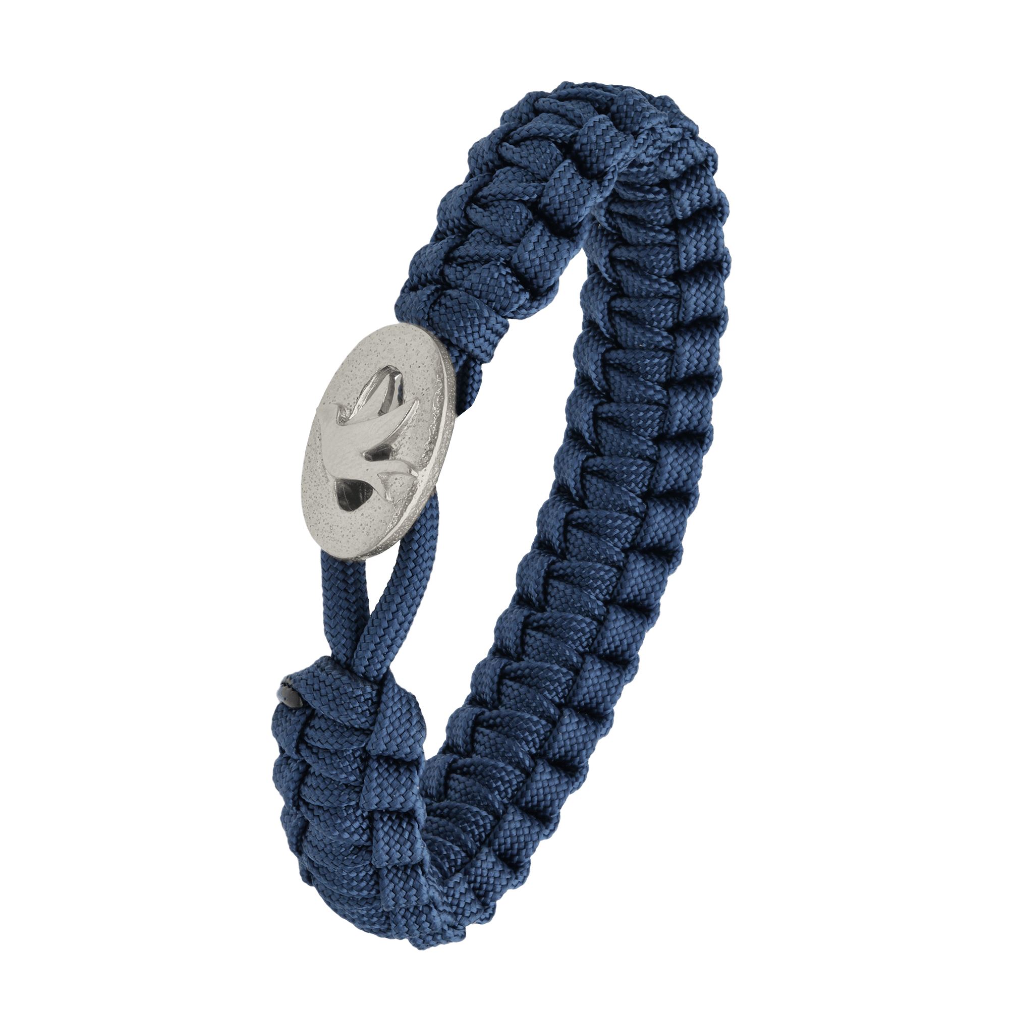 FSTS Bracelet Blue with Sterling Silver Peace Dove Lock - Blå, Silverfärg (210 mm)