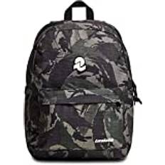 Invicta Backpack, CARLSON CAMO GREEN Eco-friendly Knapsack, Book Bag, for Teen, Girls&Boys, Large Capacity, For School, Sport, Free Time, with Side Pockets & Laptop Sleeve, Italian Design, green