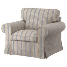 EKTORP fåtölj, Karlshov beige/flerfärgad
