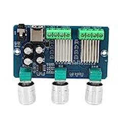 Digital Power Amplifier Board, DC 12V 2.1 Channel 15W+15W Stereo Digital Subwoofer Power Amp Board, Miniförstärkare för Hemljud, Bilhögtalare