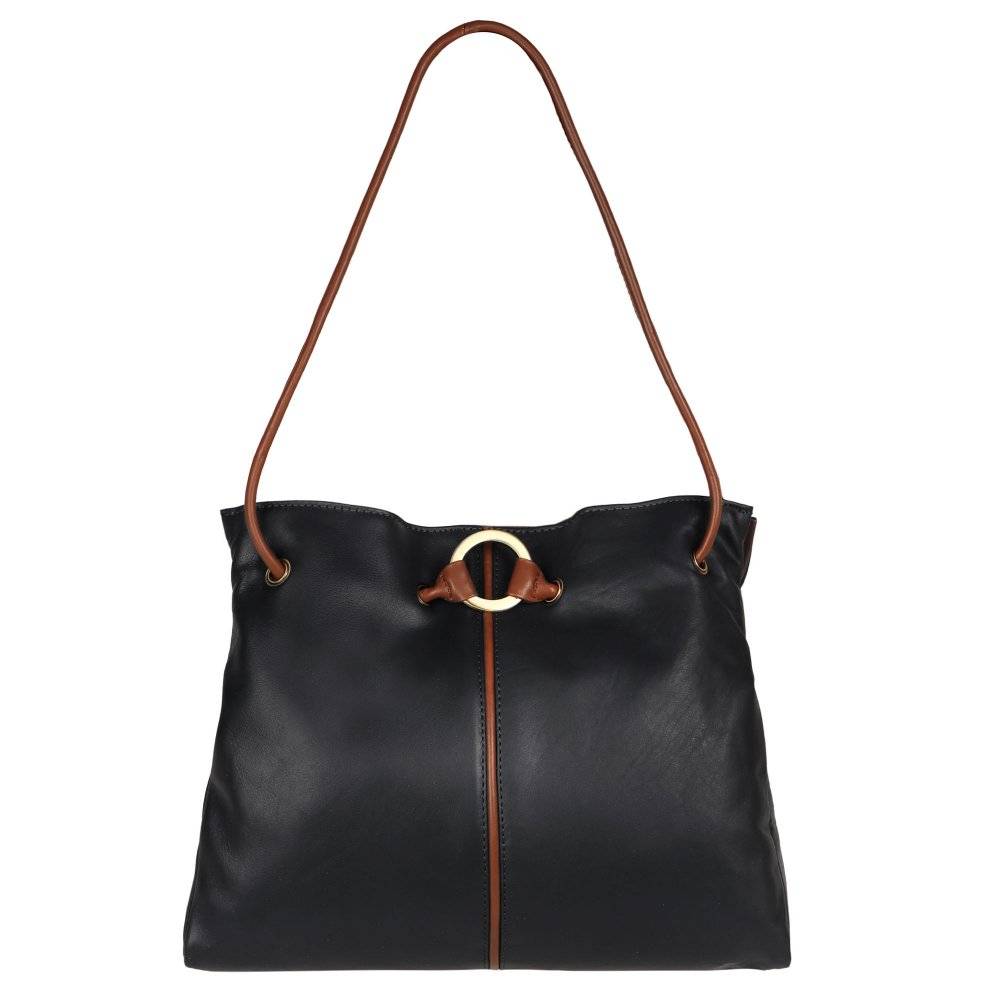 Nordic Blue Sandra Womens Shoulder Bag Colour: Black/Honey, Size: One Size