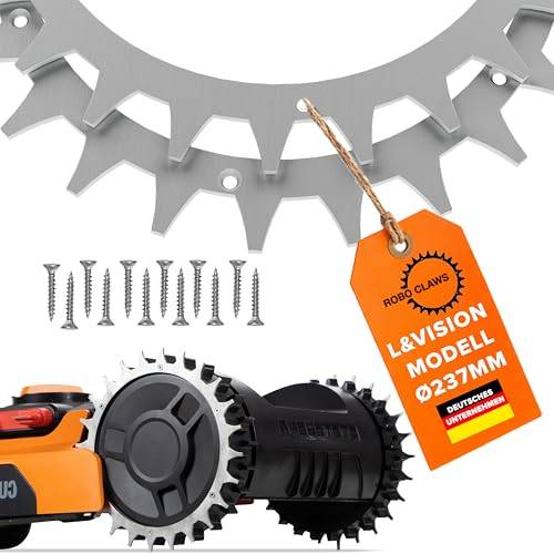 Rostfria stålspikar för dragförbättring, Worx Landroid L-modeller, 3 mm tjocka robotgräsklippare, tillverkade i Tyskland