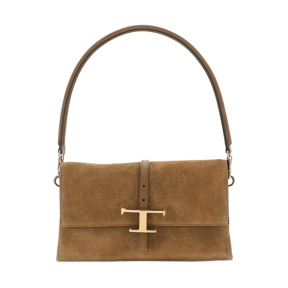 Tod's T Timeless Mini Flap Bag - Tasker - Dame - Beige - ONE SIZE - Uld