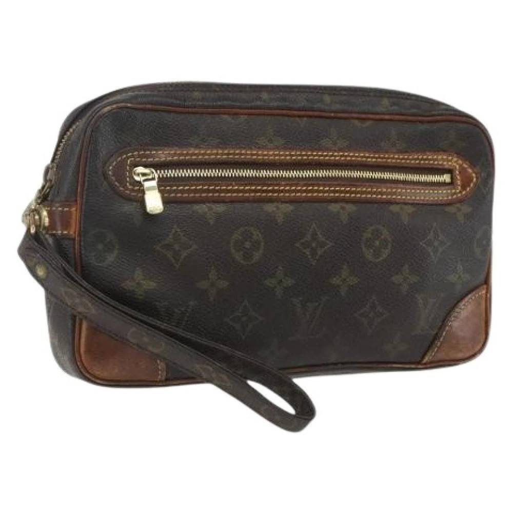 Louis Vuitton Vintage Pre-owned Canvas Clutch - Vintage - Dame - Brun - ONE SIZE - Tyl