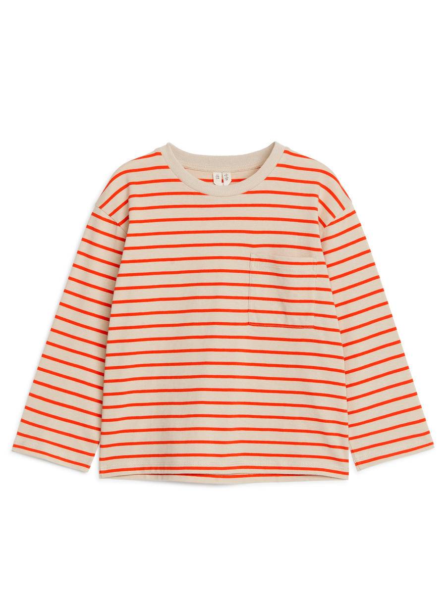 ARKET Long Sleeve T-Shirt -Beige, 122/128