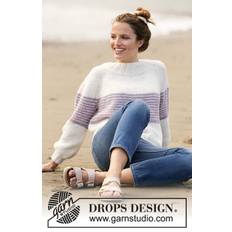 213-13 Caught in the Middle by DROPS Design DOWNLOAD OPSKRIFTEN HER Strikket bluse i DROPS Air. Arbejdet strikkes ovenfra og ned med rundt bærestykke og striber. Størrelse XS - XXL. Pinde og tilbehør lægges i kurven separat. Se alle opskrifter fra DROPS her. .