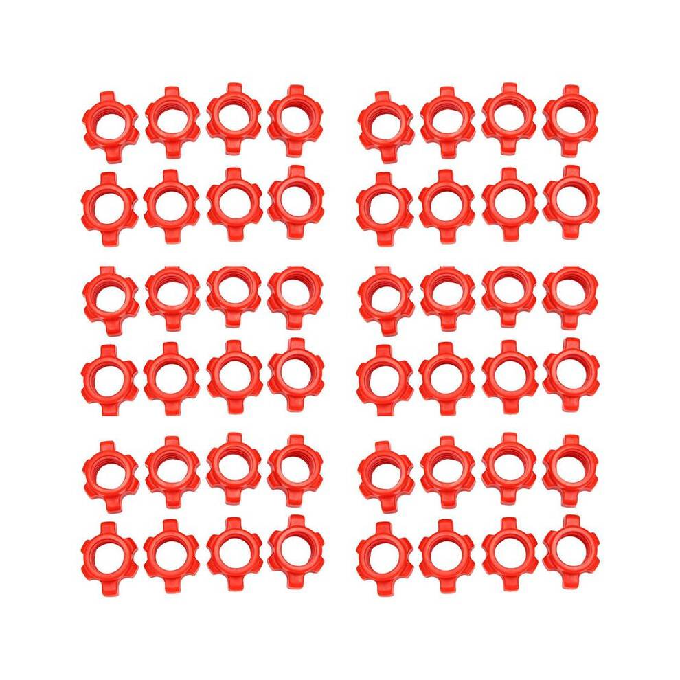 48PCS Dumbbell Nut,Dumbbell Rod Nut,Spinlock Collars for Barbells Bars Training Sports Accessories