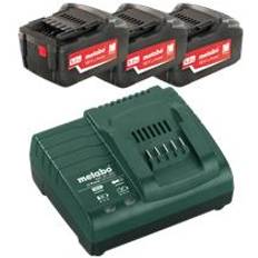 Metabo Basic-set 18V 3x4,0Ah Lader m/indsa