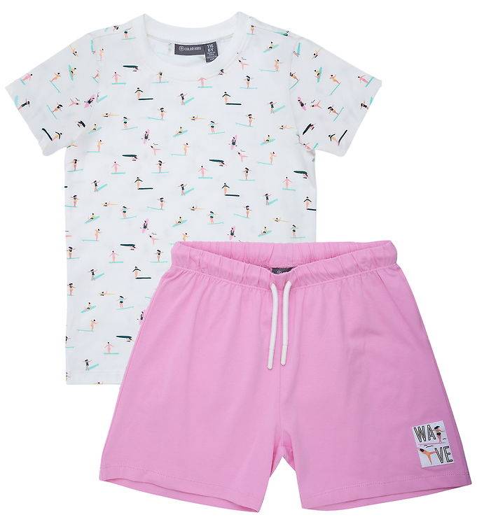 Color Kids Shortsset - Begonia Rosa - Color Kids - 5 år (110) - Shorts