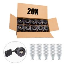 Udendørs Spot GU10 | Mat Sort | Inkl. LED Pærer | 230V | VENTA | 20 stk. Pakke