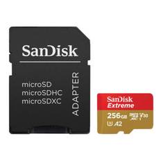 SanDisk 256GB Micro SD Extreme 190MB/s geheugenkaart + adapter