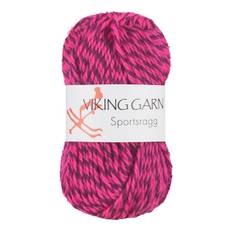 Sportsragg 50 g Multi rosa/lila 556 Viking Garn