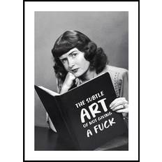 The Subtle Art of Not Giving a F*** Plakat (21x30cm) - Plakater  > Sort og Hvid Plakater