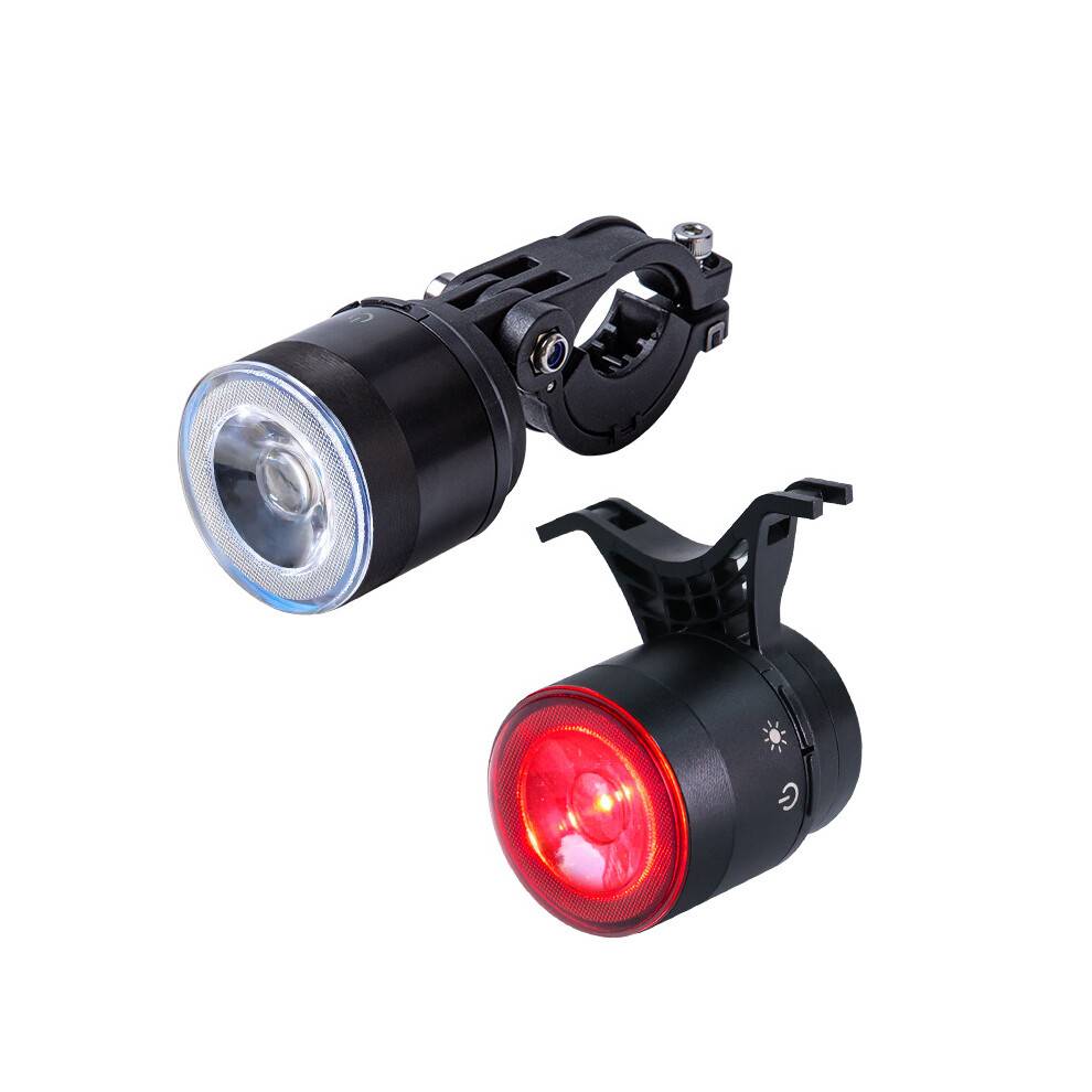 Smart bremsesensor genopladeligt cykellygtesæt – 300LM LED-for- og baglygter