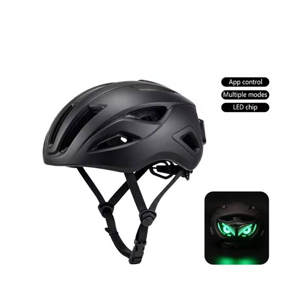 Road Bike Helmet LED Light Eye Warning Helmet APP Cycling Helmet Riding Equipment