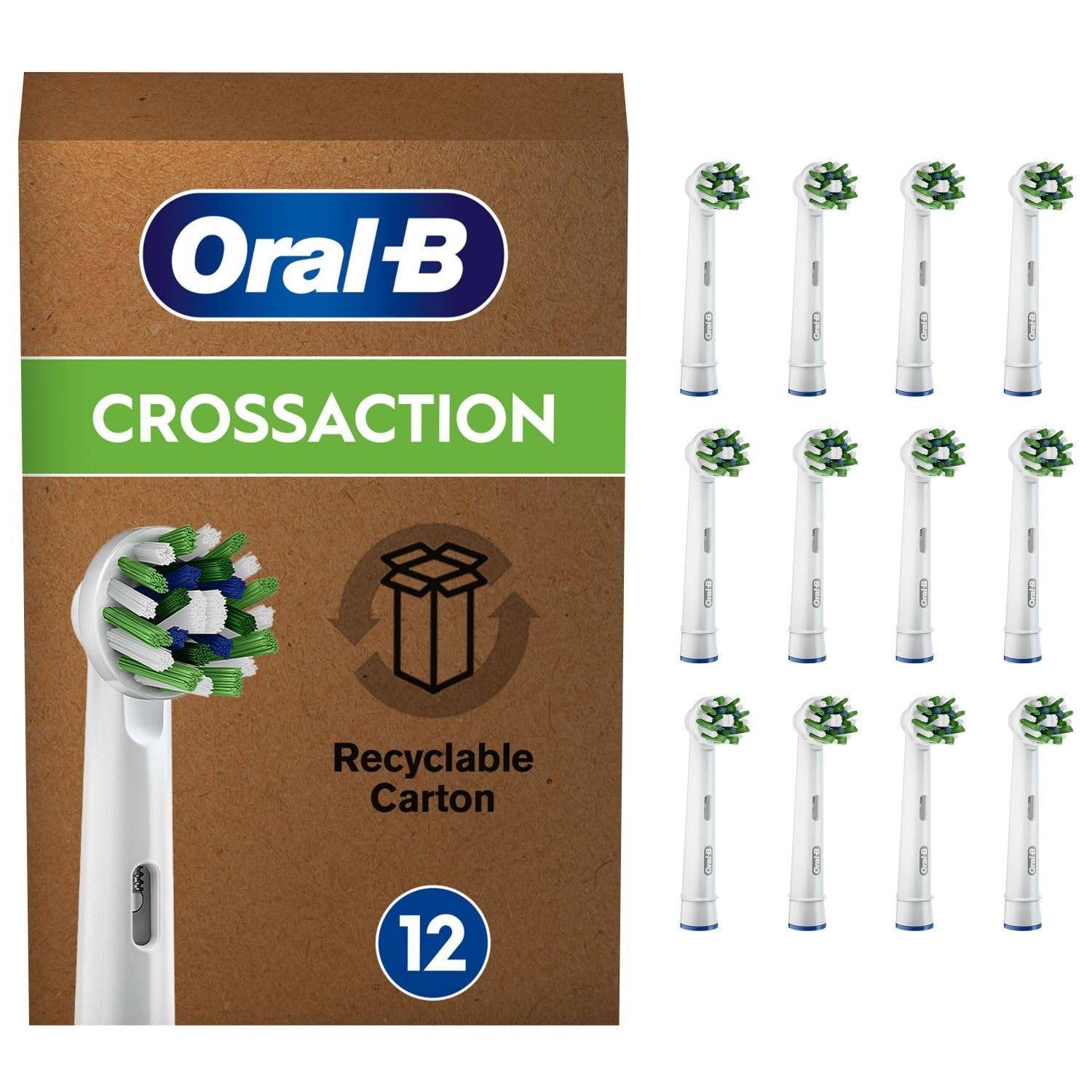 Braun Brush Replacement Set with Color EB50 Oral-B Multi-Action Signals, Frustration-Free Packaging, (12 Brushes) vit
