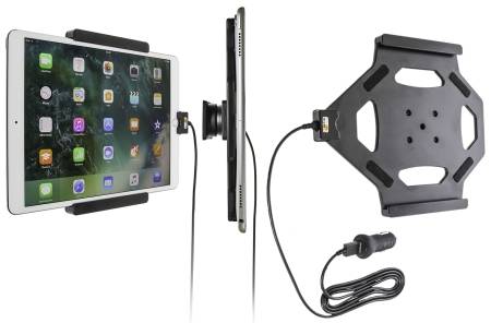 Brodit Aktiv holder med USB-kabel og cigarettadapter, Apple iPad Air 2019/Air 3rd Gen (A2123, A2152, A2153, A2154)/Pro 10.5 (A1701, A1709)
