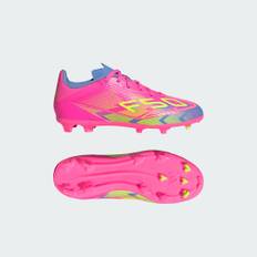 F50 League Firm/Multi-Ground Kids støvler - Lucid Pink / Lucid Lemon / Blue Fusion - 36