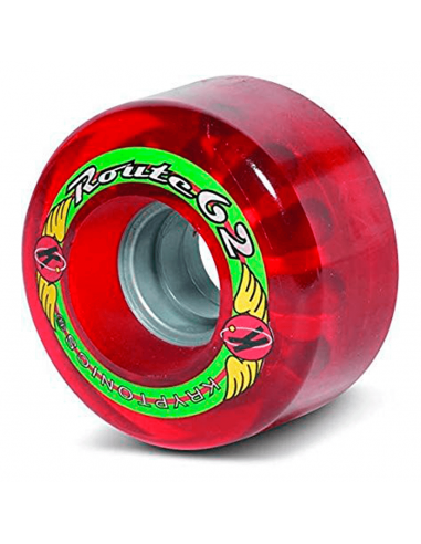 Kryptonics Route 62 Rollers Quad Wheels 62mm/78A Rød 4-Pack