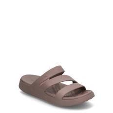 Getaway Strappy Shoes Summer Shoes Sandals Pool Sliders Brown Crocs