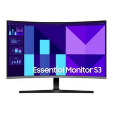Samsung S3 PC Skærm - 32&quot;, 1920x1080, Curved, VA, 100Hz, Flicker-free - Sort
