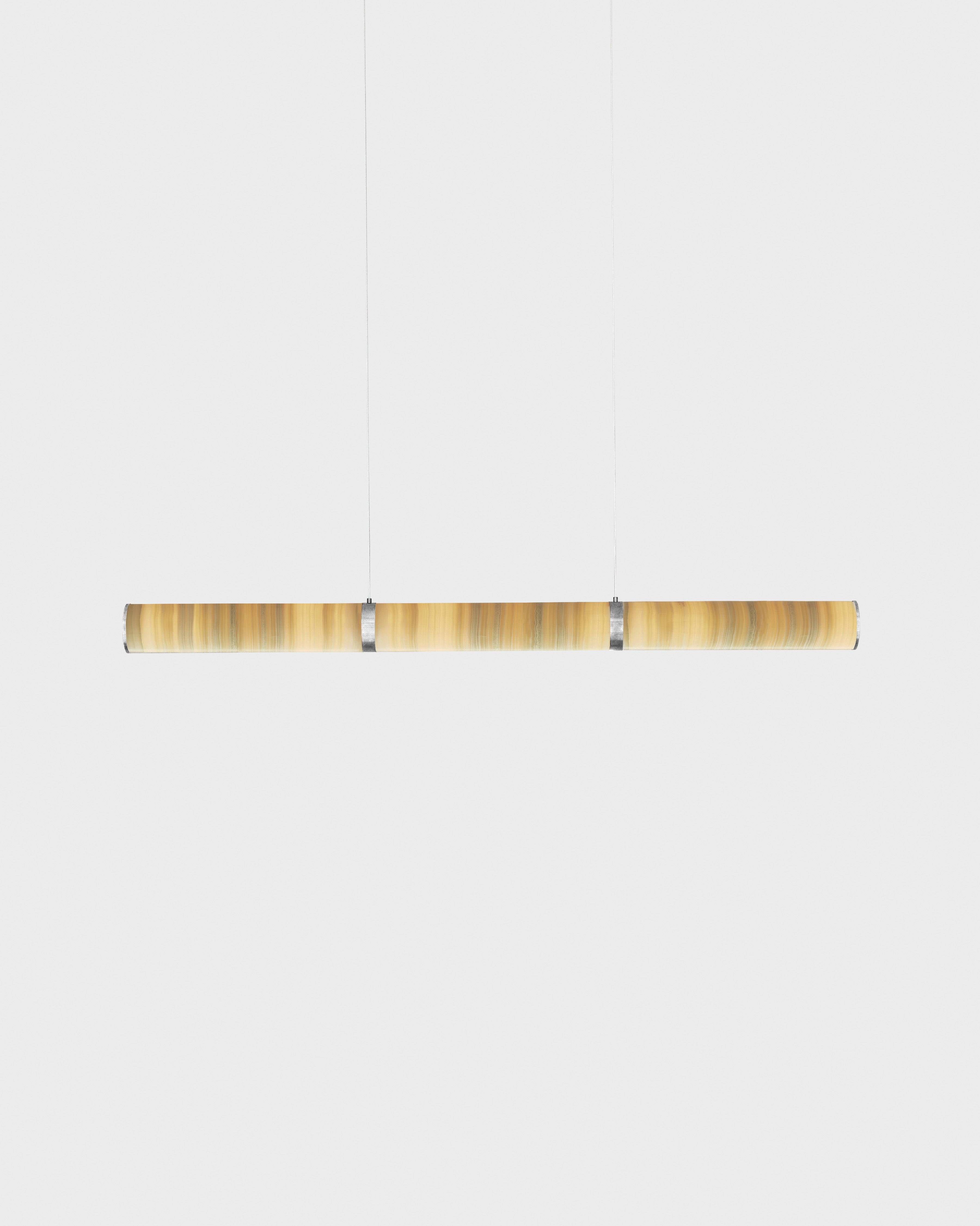 Pars Horizontal pendel fra Anour Brushed Stainless Steel / Mix Onyx - Jacobsen Plus