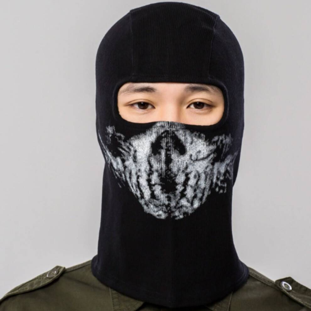 Lysande cykelmask Call of Duty Dödskallemask CS Huvudbonad Deadpool Perifer Varmmask Rolig Halloween